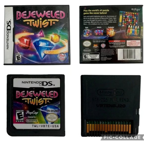 Bejeweled Twist, Puzzle City, WordJong, and Slingo Quest | Nintendo DS 4 Set - Picture 14 of 15